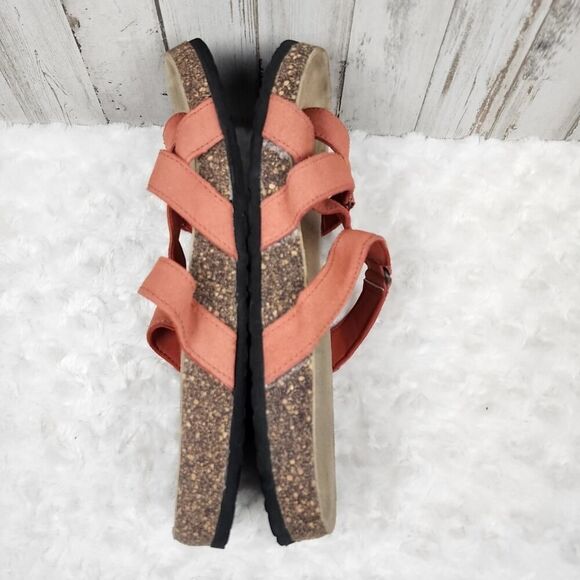 Faded Glory Kendra Slide Sandals Coral Size 10 - Picture 10 of 10